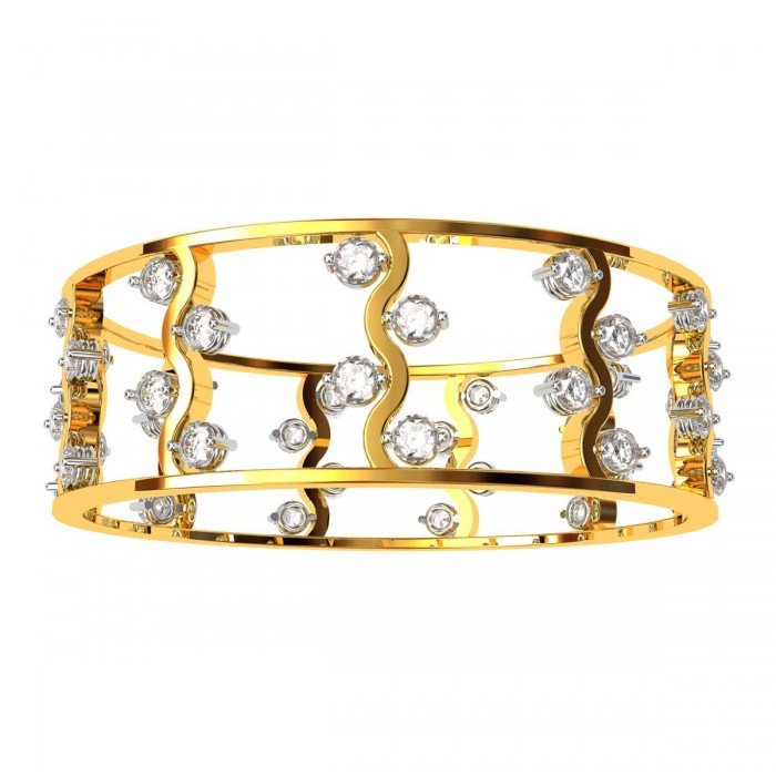 Cross Diamond Bangle