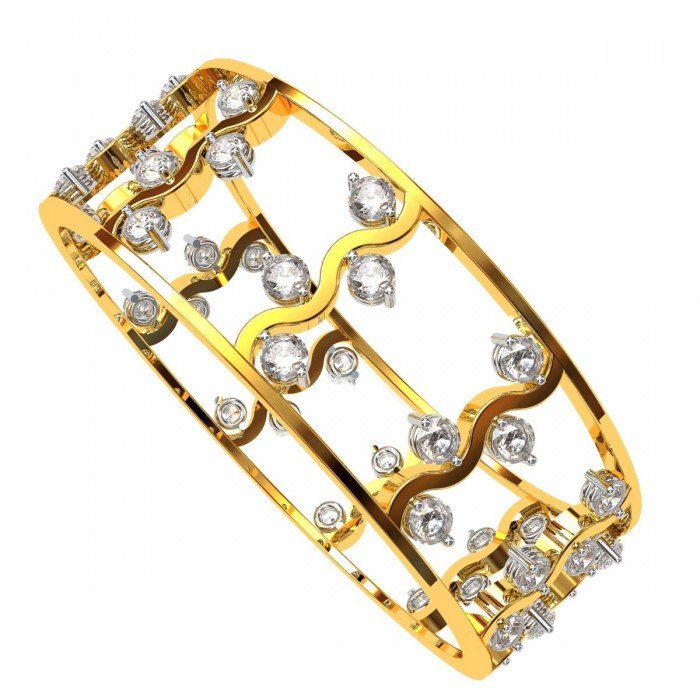 Cross Diamond Bangle