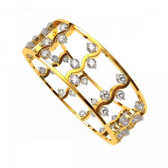 Cross Diamond Bangle