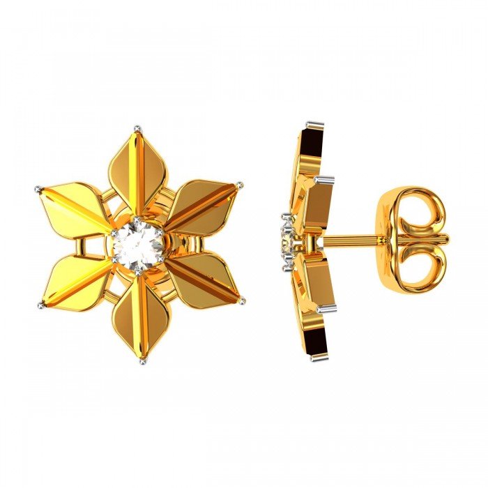 Flower American Diamond Earring