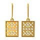 Rectangle Gold Dangler