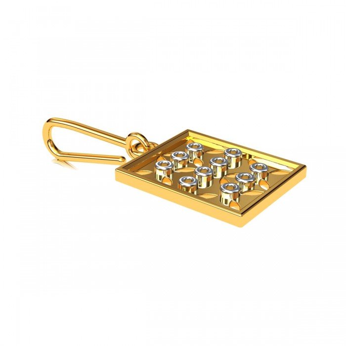 Rectangle Gold Dangler