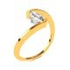 Marquise American Diamond Solitaire Ring