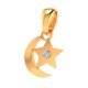 Moon Star American Diamond Pendant