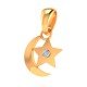 Moon Star American Diamond Pendant