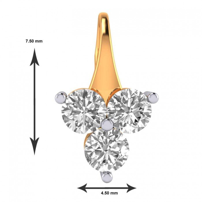 Three American Diamond Pendant