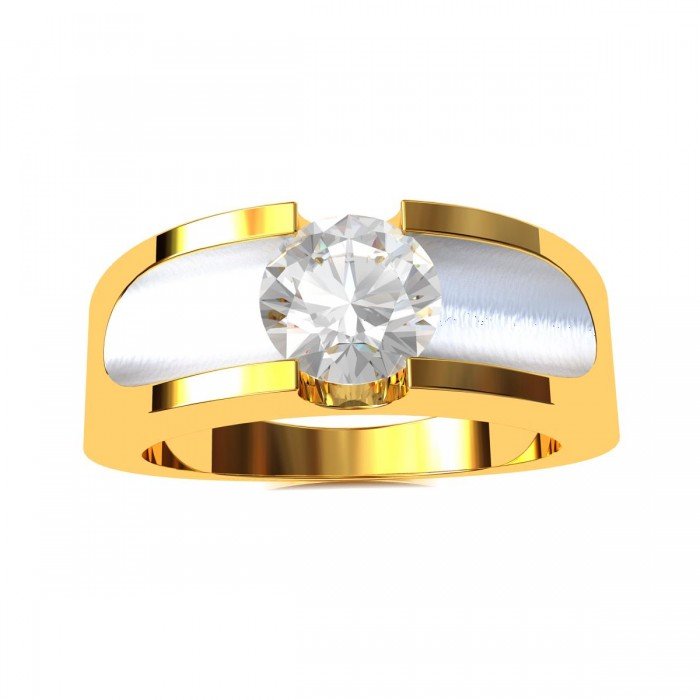 Solitaire American Diamond Engagement Ring