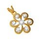 American Diamond Flower Pendant