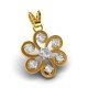 American Diamond Flower Pendant