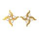 Gold American Diamond Earrings