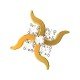 Gold American Diamond Earrings