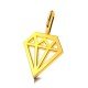 Gold American Diamond Pendant