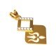 Trishul American Diamond Pendant Trishul American Diamond Pendant