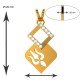 Trishul American Diamond Pendant Trishul American Diamond Pendant
