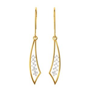 American Diamond Dangle Earrings