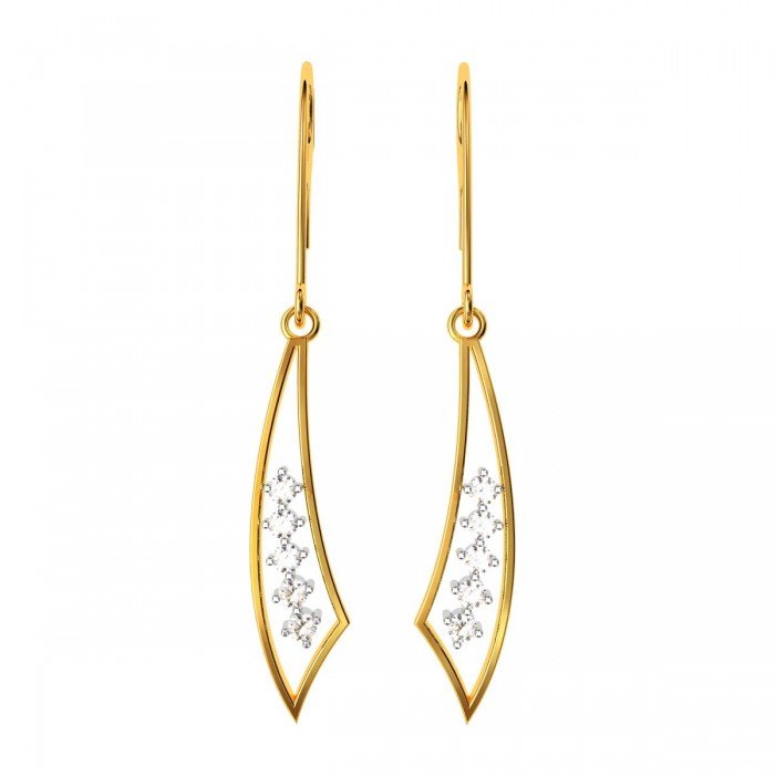 American Diamond Dangle Earrings