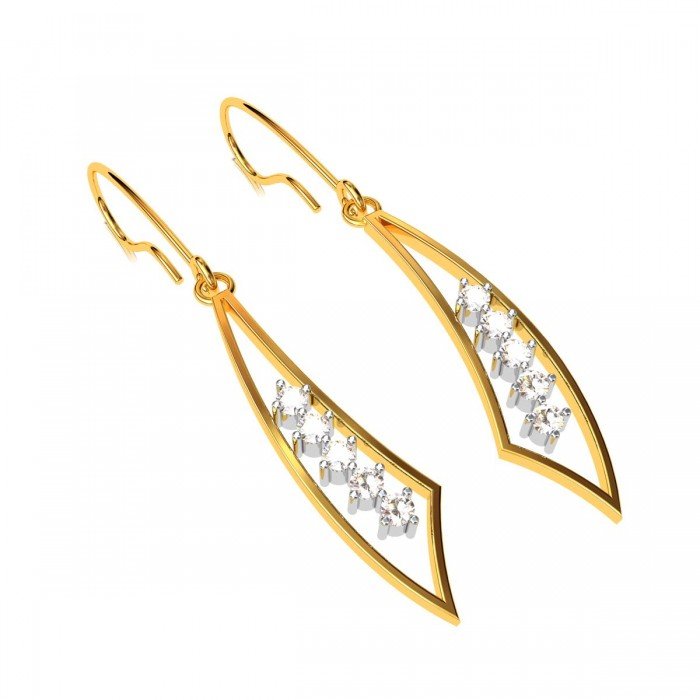 American Diamond Dangle Earrings