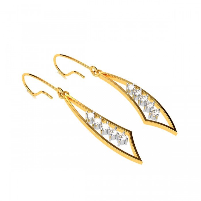 American Diamond Dangle Earrings