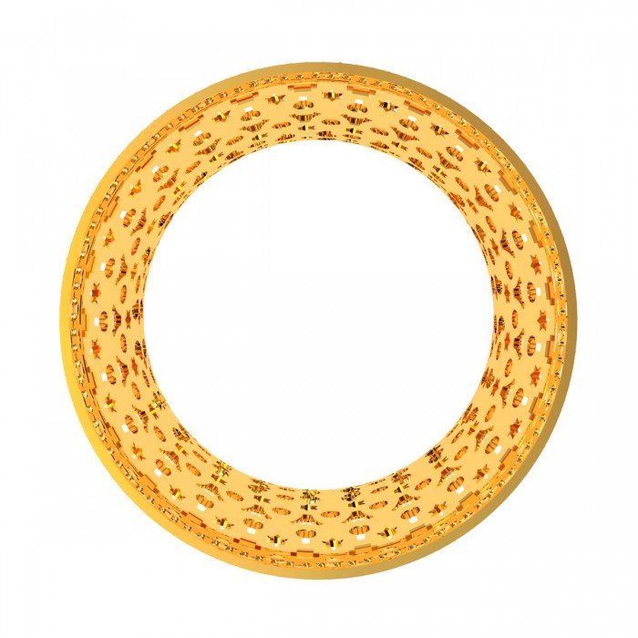 Gold Diamond Jali Bangle