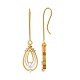 American Diamond Hoop Drop Earring