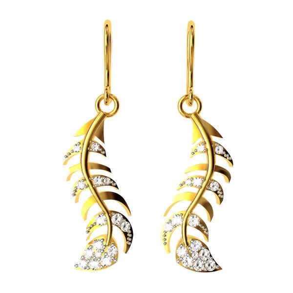 Dangling Hoop Cross Earring Dangling Hoop Cross Earring