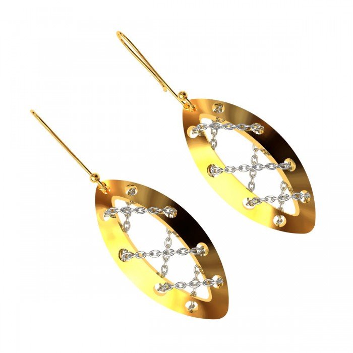 Gold Chain Earring