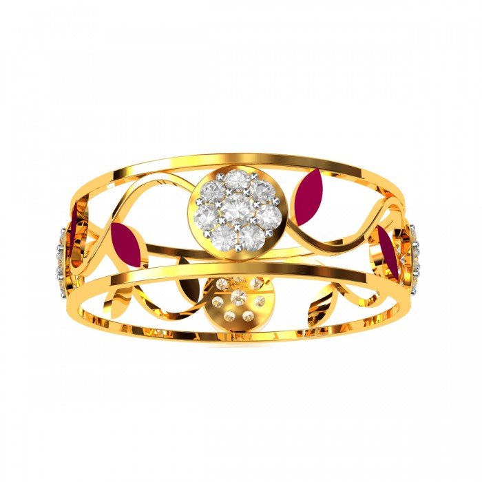 Enamel American Diamond Ring