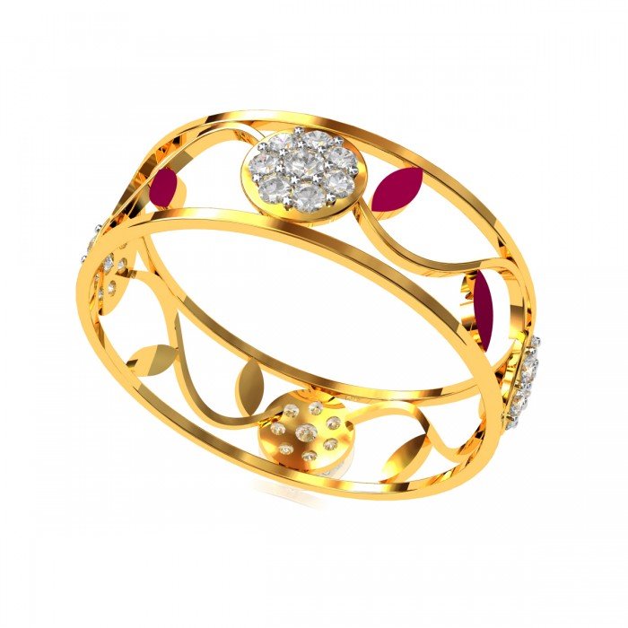 Enamel American Diamond Ring