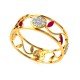 Enamel American Diamond Ring