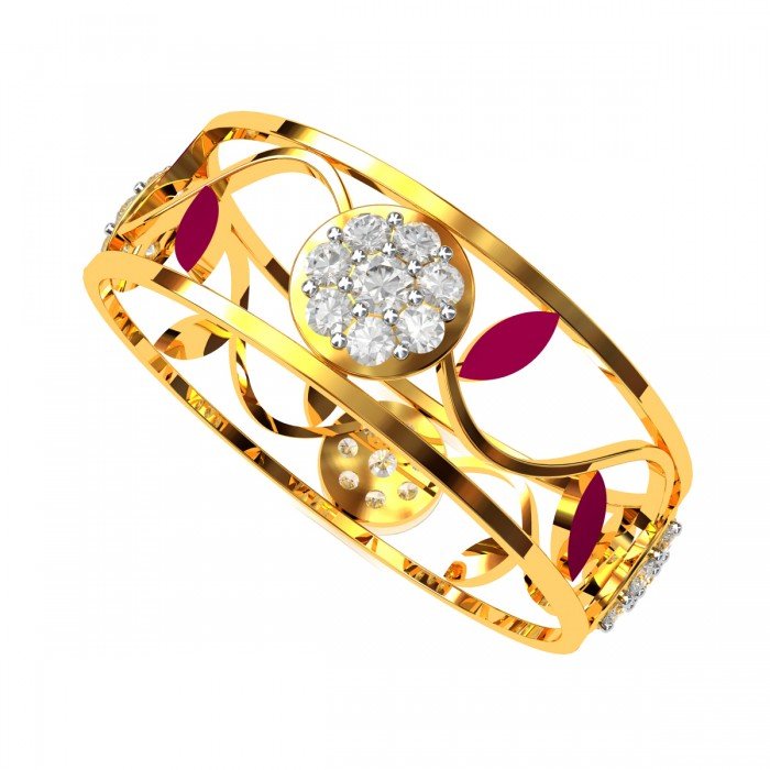 Enamel American Diamond Ring