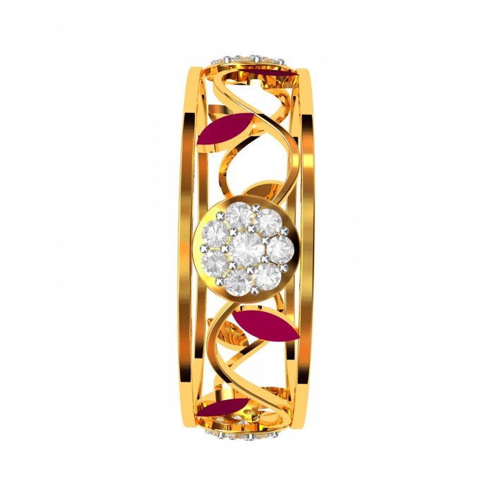 Enamel American Diamond Ring