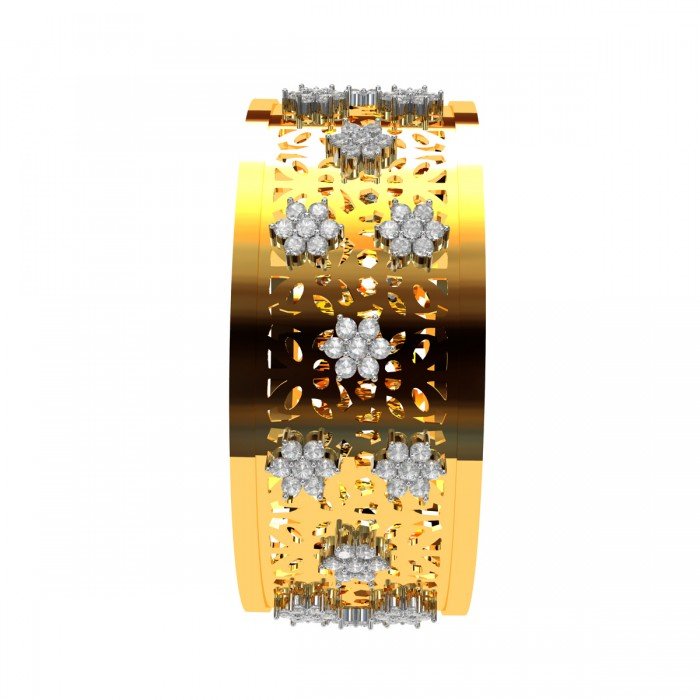 Cluster Diamond Jali Bangle