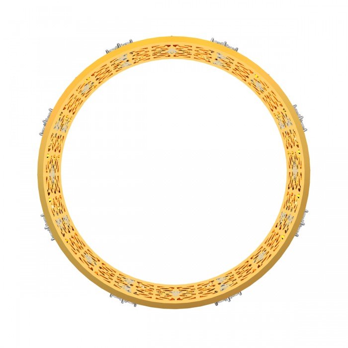 Cluster Diamond Jali Bangle