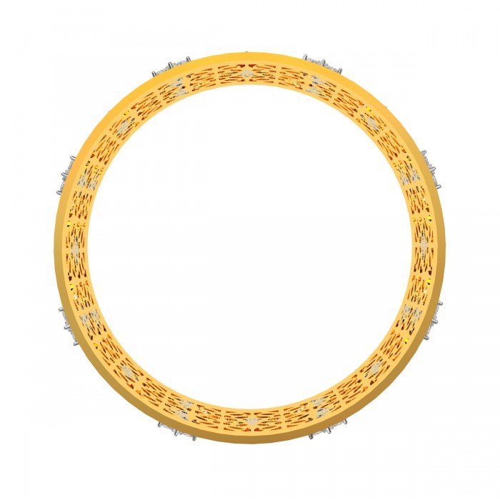 Cluster Diamond Jali Bangle