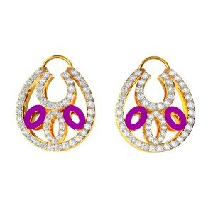 Mina American Diamond Hoop Earring