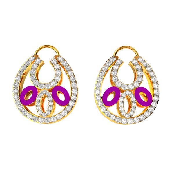 Mina American Diamond Hoop Earring Mina American Diamond Hoop Earring