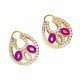 Mina American Diamond Hoop Earring