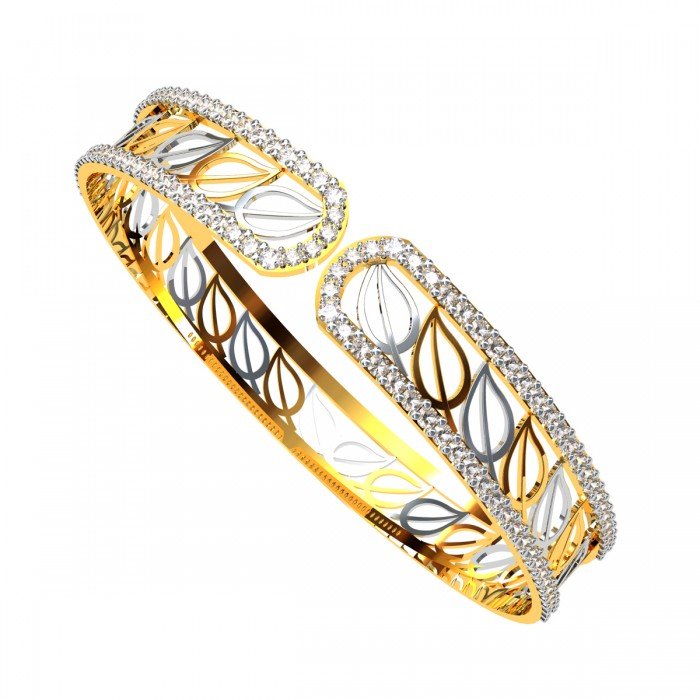 Diamond Open Bangle