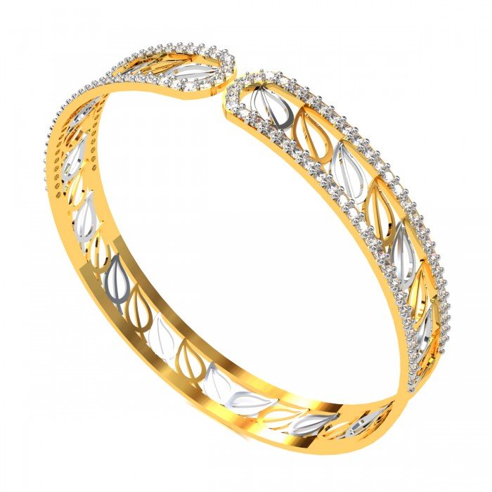 Diamond Open Bangle