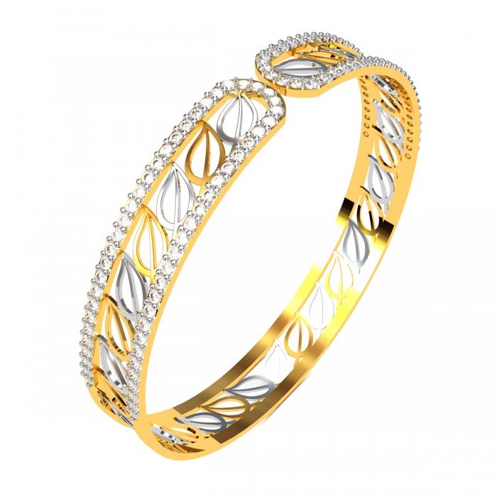 Diamond Open Bangle