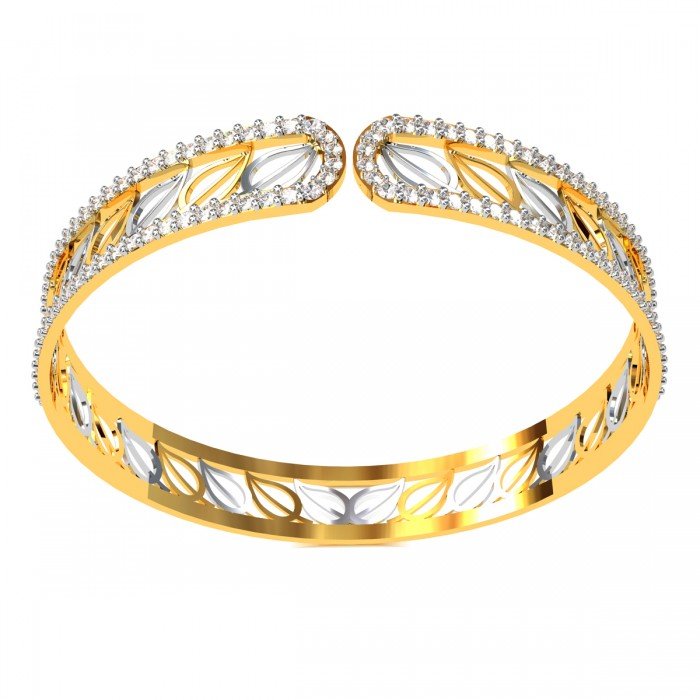 Diamond Open Bangle