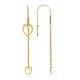 Love Shaped American Diamond Heart Earrings