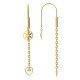 Floral Gold Drop Earrings