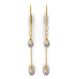 Pearl Long Earring