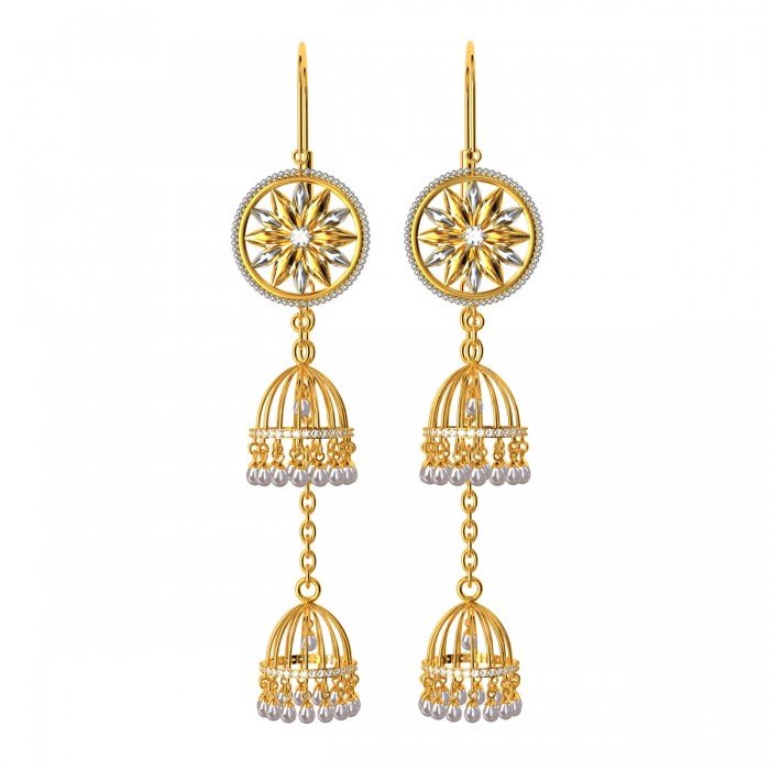 Pearl Jhumka Dangle Earring