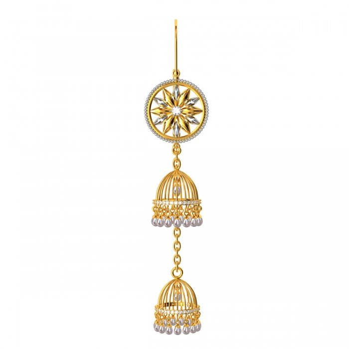 Pearl Jhumka Dangle Earring