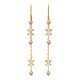 Butterfly American Diamond Gold Earring