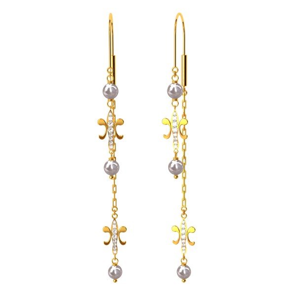 Butterfly American Diamond Gold Earring Butterfly American Diamond Gold Earring