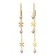 Butterfly American Diamond Gold Earring