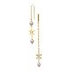 Butterfly American Diamond Gold Earring